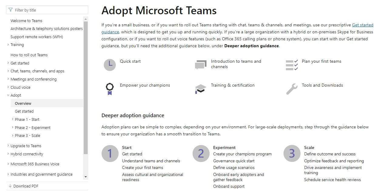 Microsoft Teams Adoption Hub